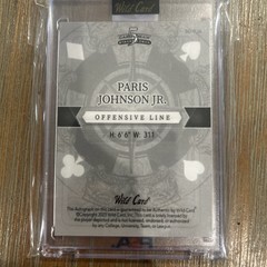 PARIS JOHNSON JR. Ace Of Hearts Auto # 1/3 RC 2023 Wild SD-PJA