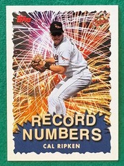1999 Topps – Record Breakers – Cal Ripken Jr – #9 – Baltimore Orioles – NrMt-Mt