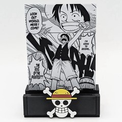 One Piece 3D Printed Trading Card TCG Display Stand w/ Back Support Black White
