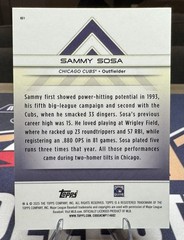 2025 Topps Transcendent Collection- #61 Sammy Sosa Icons Chrome – Cubs