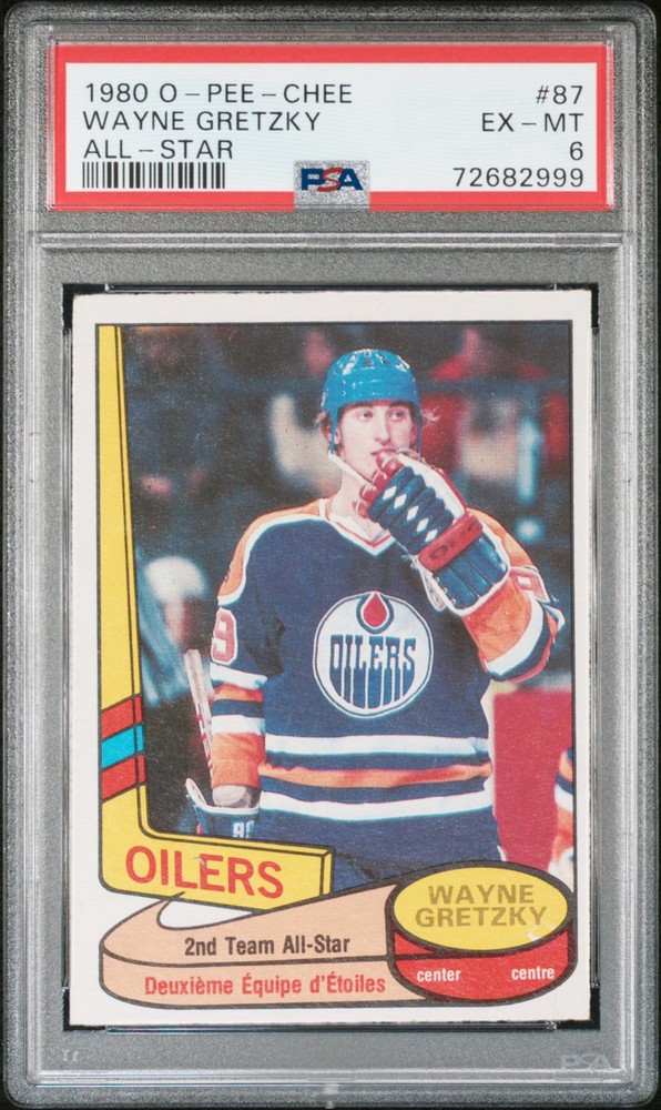 1980 O-PEE-CHEE ALL-STAR #87 WAYNE GRETZKY PSA 6