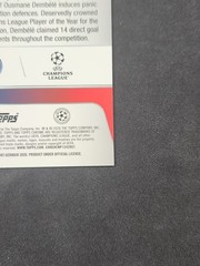 2026 Topps Chrome UCC – Ousmane Dembele #3 Pink X-Fractor /250 – PSG