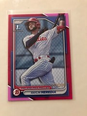 Raylin Heredia 2024 Bowman 1st Bowman Red Fuchsia /299 Phillies