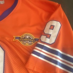 Headgear Classics Bobby Boucher Bourbon Bowl #9 Orange Football Jersey Size 3XL