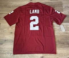 NEW CeeDee Lamb Oklahoma Sooners #2 Football Jersey! SHIPS SAME DAY!
