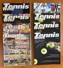 TENNIS WEEK Magazine 2001-2003 EIGHT issues Venus Serena Williams Agassi Hewitt