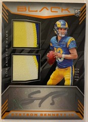 STETSON BENNETT IV 2023 Panini Black Rookie Patch Auto RPA Double Patch /50