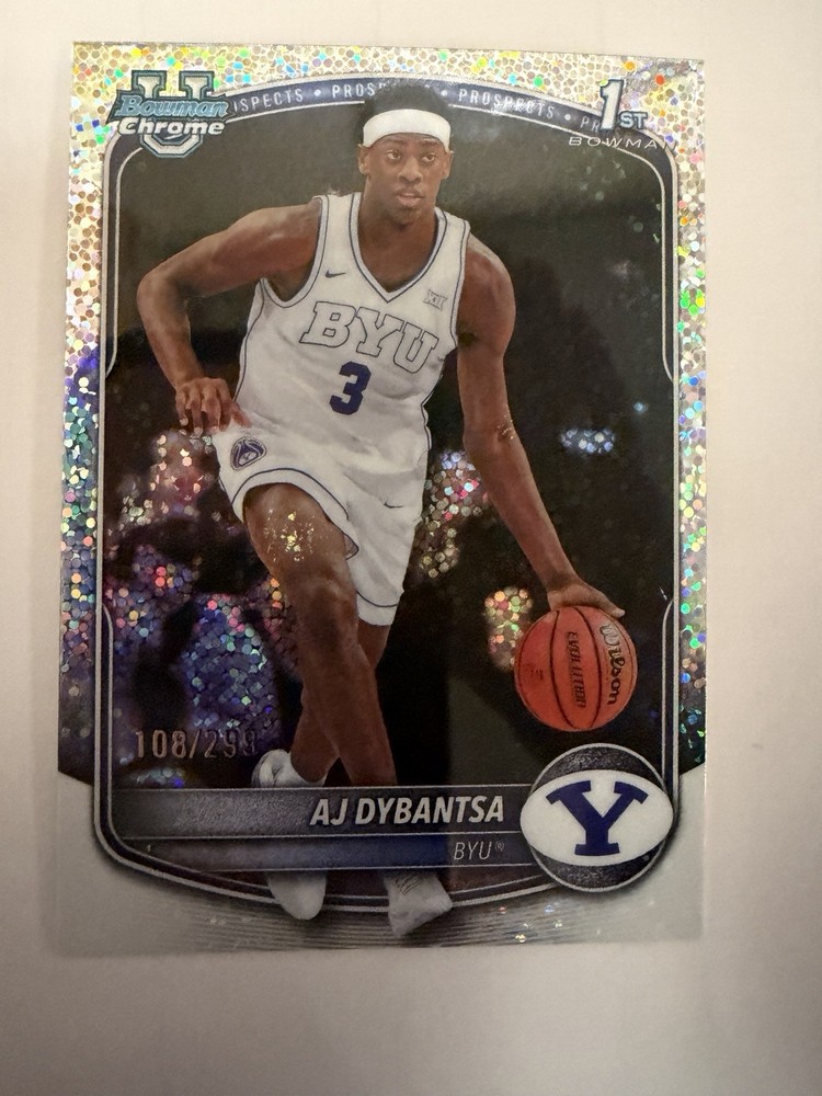 2025/26 Bowman Chrome / AJ Dybantsa 1st Speckle Refractor /299 BCP-1 #1 NBA Pick
