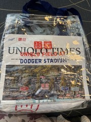 LA Dodgers Father’s Day UNIQLO T-Shirt (XL) & Clear Tote Bag Bundle SGA 6/21