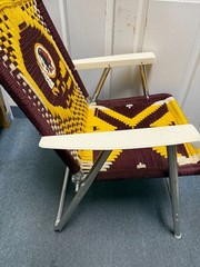 WASHINGTON REDSKINS OEM FOLDING LAWN CHAIR EXTREMELY RARE!