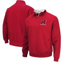 Men&rsquo;s Colosseum Red Miami University RedHawks Tortugas Logo Quarter-Zip Jacket