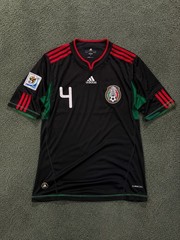 Adidas Mexico 2010 World Cup Away black jersey size Medium #4 Marquez