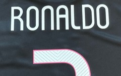 2015 Portugal Away Jersey #7 Ronaldo XL Soccer CR7 Vintage Black Kit