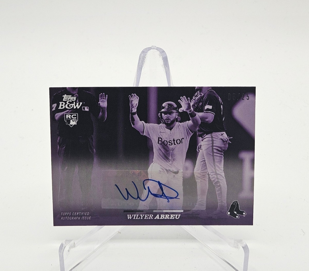 2024 Topps Black & White Wilyer Abreu #89-A Purple /25 (RC)