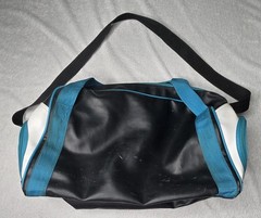 Vintage 90s Charlotte Hornets NBA Basketball Duffle Gym Bag Teal/Black/White