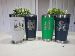 Yeti Notre Dame Emblem Icon 🏈 Exclusive 20 Oz Tumbler Bundle ~ New