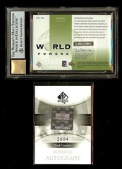 2004 UD SP Authentic Golf BUYBACK Auto FRED COUPLES #1/2 BGS 9 /9 *2413