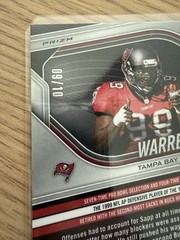 2025 Panini Prizm Black Warren Sapp Gold Shimmer FOTL #/10 Buccaneers SSP 💎🔥