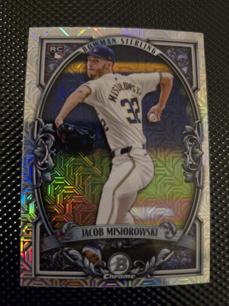 2025 Bowman Mega Chrome Sterlong Mono Refractor Jacob Misiorowski RC #bst-13