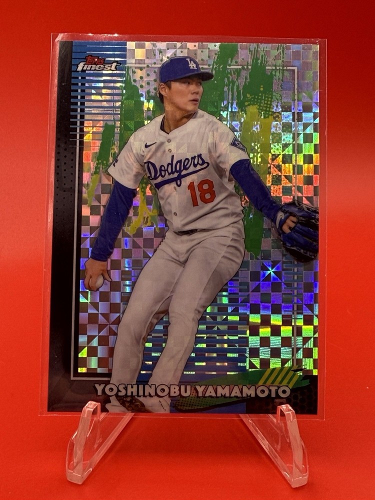 2026 Topps Finest Yoshinobu Yamamoto Common X-Fractor LA Dodgers G430