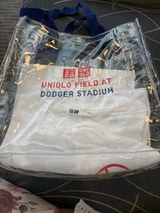 LA Dodgers Father’s Day UNIQLO T-Shirt (XL) & Clear Tote Bag Bundle SGA 6/21