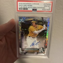 2025 Bowman Chrome Shotaro Morii Mini Diamond Auto /100 PSA 10