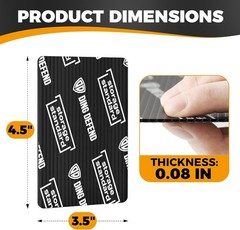 Ding Defend 110-Pack Trading Card Protector Shipping – 3.5 x 4.5 Inch Black Hobb