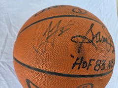 Sam Jones SIGNED NBA Official Basketball Boston Celtics HOF AUTOGRAPHED + others