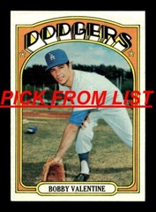 1972 Topps 2-228 EX/EX+ Pick From List All PICTURED