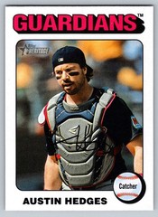 2024 Topps Heritage High Number WHITE BORDER #510 Austin Hedges Guardians
