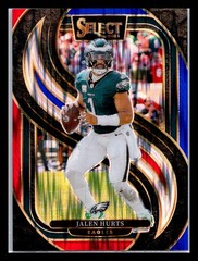 2024 Panini Select #165 Jalen Hurts Red & Blue Prizm Shock