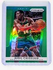 2013-14 Panini Prizm Green Prizm #228 Sam Perkins Seattle Supersonics
