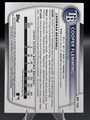 2025 Bowman Draft Cooper Flemming 1st Bowman Blue /150 Paper BD-166 Rays