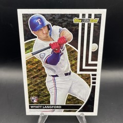 2024 Topps Update Series Topps Black Gold #BG-10 Wyatt Langford Texas Rangers