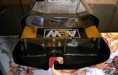AEW Unrivaled DANHAUSEN Signed Figure with Art Sketch Drawn by Danhausen WWE