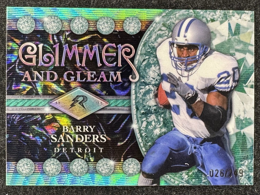 2024 Topps Resurgence – Glimmer and Gleam Barry Sanders #GG-10 Aqua Surge /249🔥