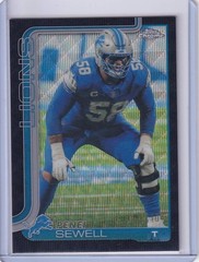 2025 Topps Chrome Football Penei Sewell Lions BLACK WAVE REFRACTOR /10