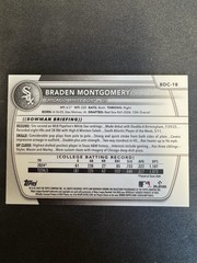 2025 Bowman Draft Chrome Braden Montgomery True Purple /250 White Sox Rookie
