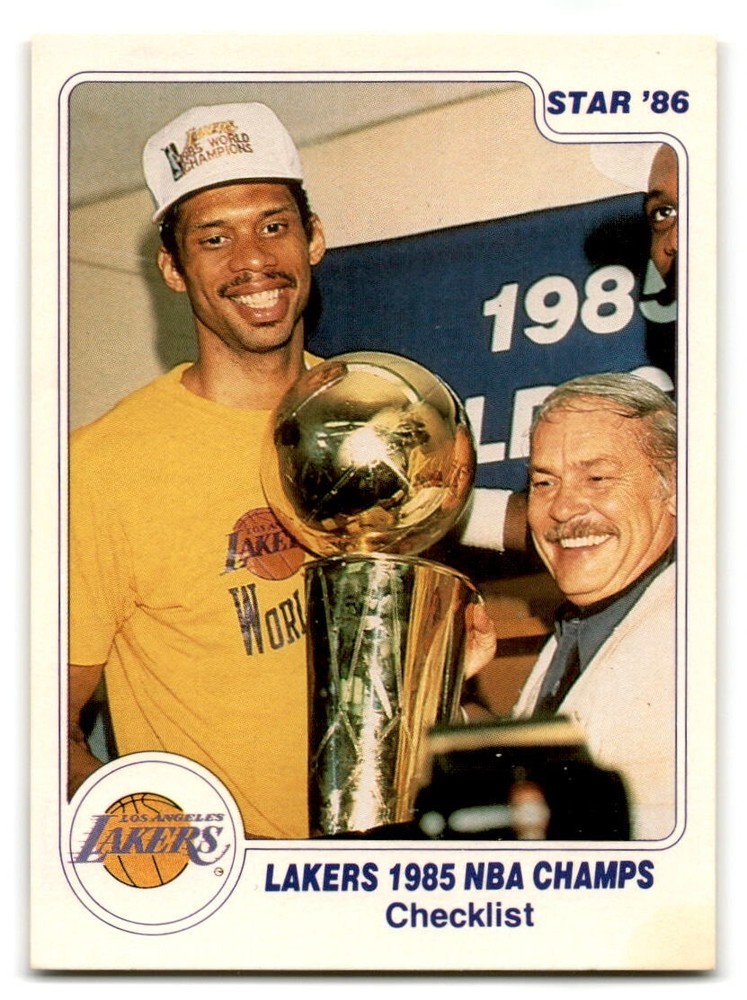 1985-86 Star Lakers Champions You Choose Complete Your Set Magic Kareem #1-18