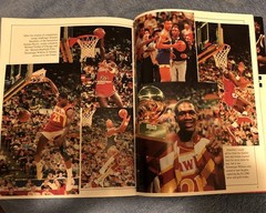 1986 NBA ALL STAR GAME Program MAGIC JOHNSON Larry Bird DR J ERVING Maravich