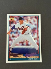 2026 Topps Series 1 1991 Throwback T91-97 Nolan Ryan Texas Rangers Insert Card