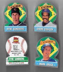 1991 Topps Stand-Ups (No Candy Clear) – CHICAGO CUBS Team Set