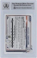 Spencer Torkelson Tigers Signed 2021 Bowman Chrome Draft #BDC-20 BAS 9/10 Card