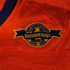 Boucher #9 Bourbon Bowl Football Jersey Orange Medium Waterboy Movie Replica