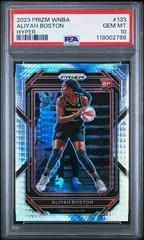 2023 Panini Prizm WNBA #133 Aliyah Boston PSA 10 GEM MINT Indiana Fever RC