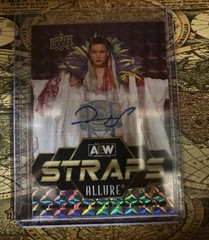 2024 Upper Deck Allure AEW Straps Hikaru Shida Purple Diamond /10 Auto