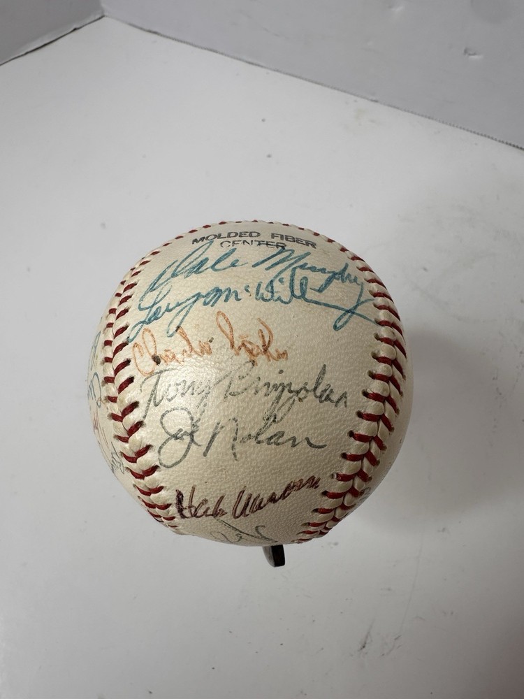 78-79 Atlanta Braves Signed Baseball Hank Aaron Dale Murphy Phil Niekro 27 Autos