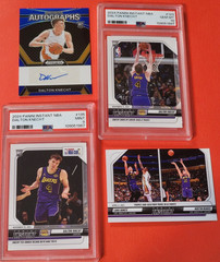 Dalton Knecht AUTOGRAPH Rookie CARD #141/149 2#d RC Luka Doncic A Reaves #1/235