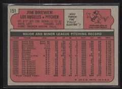 1972 Topps #151 Jim Brewer – EX/EX+ Set Break!