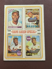 Vintage Topps (6) Hank Aaron Lot starting w/ 1972 Topps (You Must See this Lot)